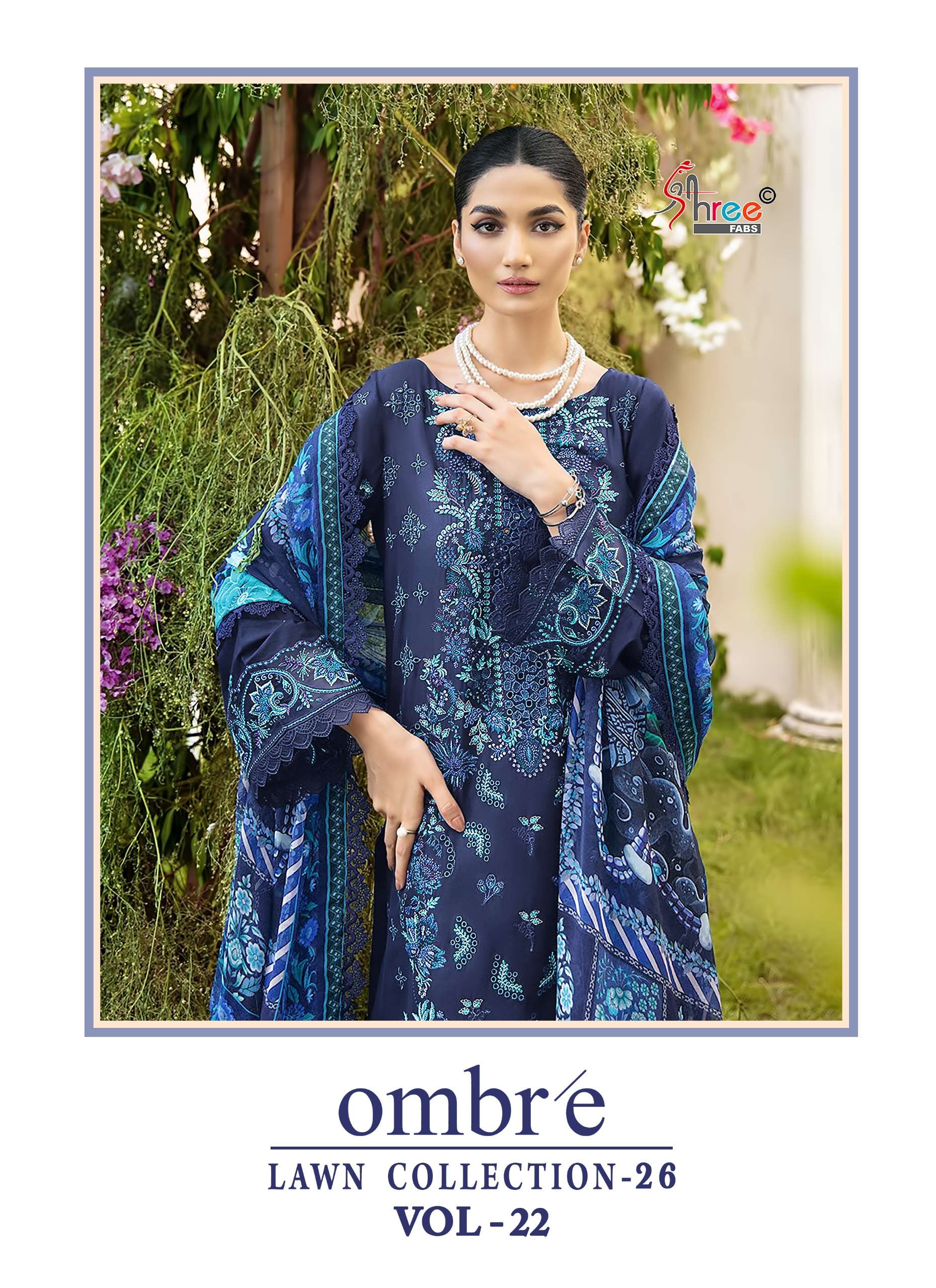 OMBRE LAWN COLLECTION VOL - 22 BY SHREE FABS